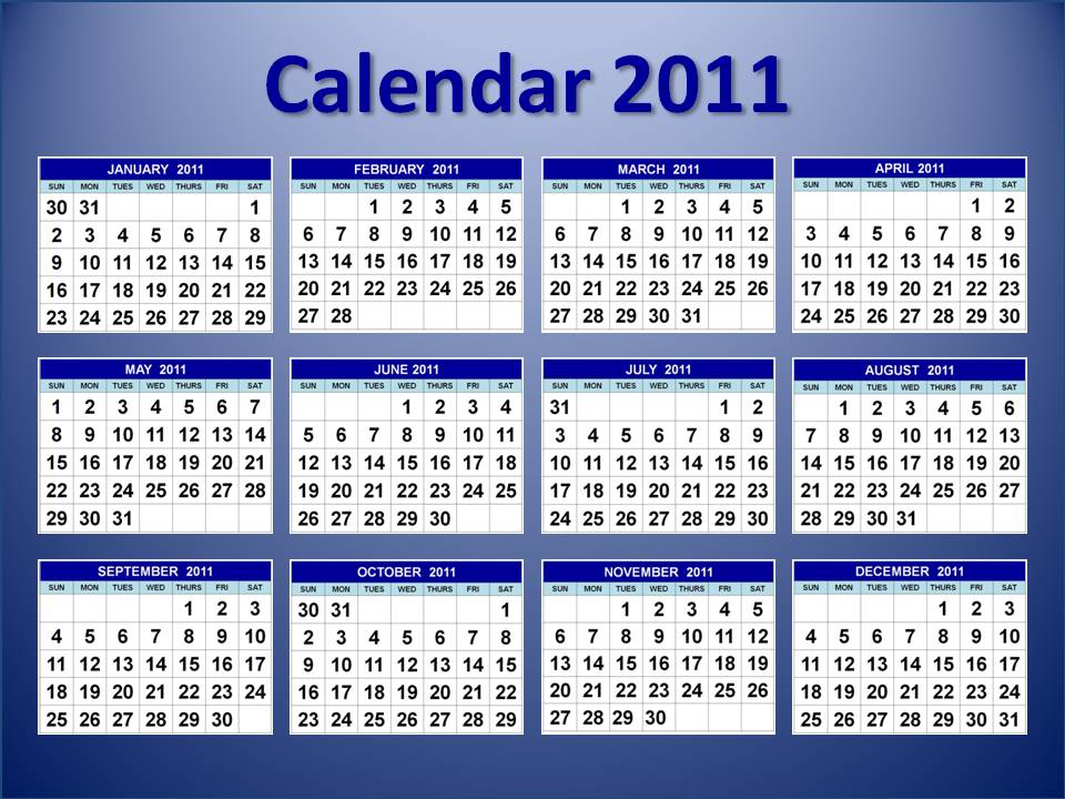 2011 Calendar Australia Printable