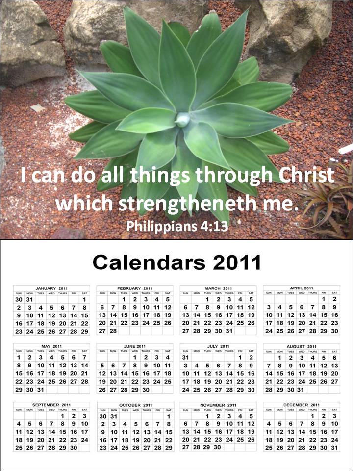 2011 Calendar Printable Template