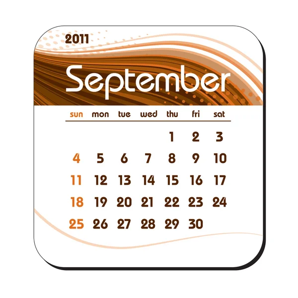 2011 Calendar September