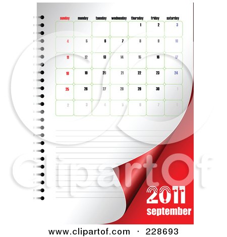 2011 Calendar September