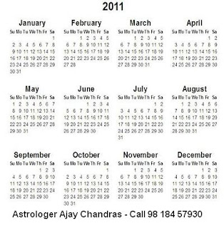 2011 Calendar With Holidays India