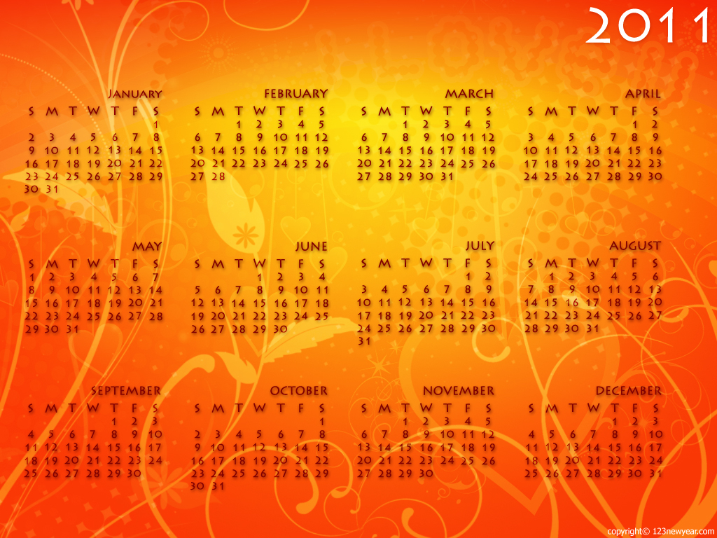 2011 Calendar With Holidays India