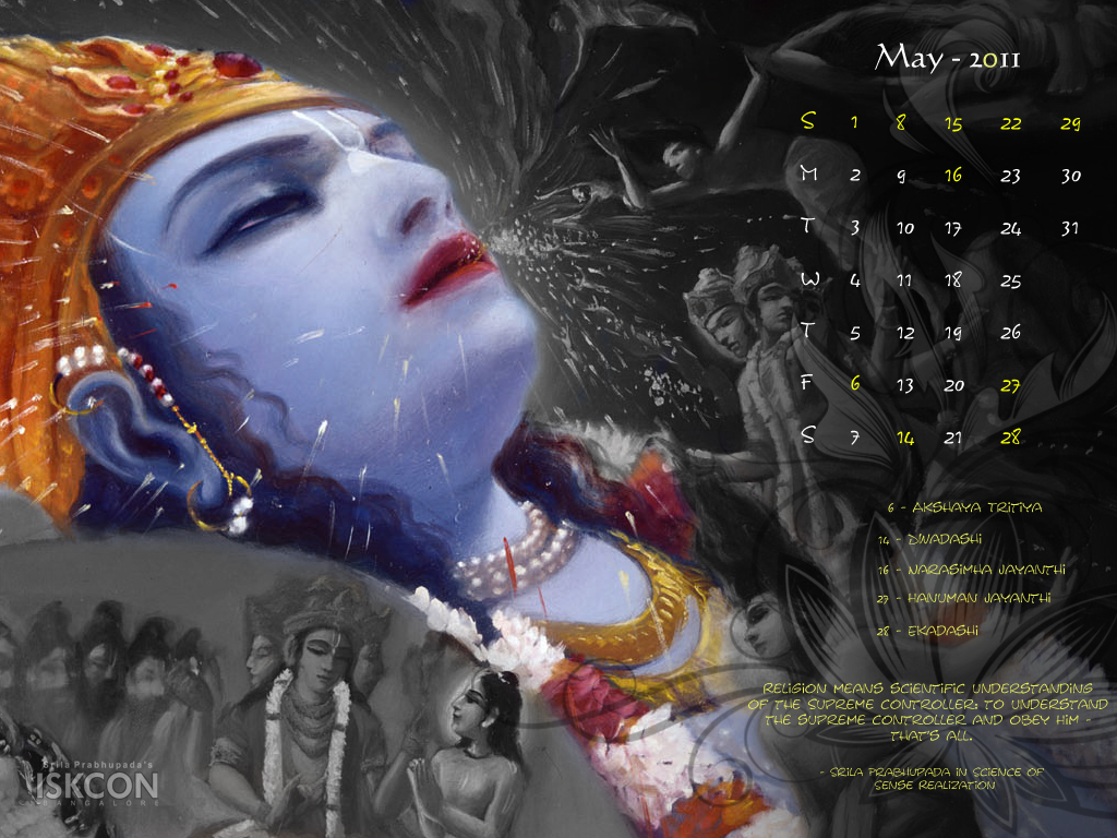 April 2011 Calendar India