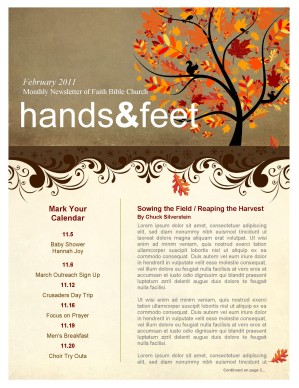 Autumn Newsletter Templates Free