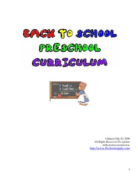 Back To School Newsletter Examples Preschool