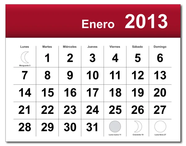 Calendar 2013 January February