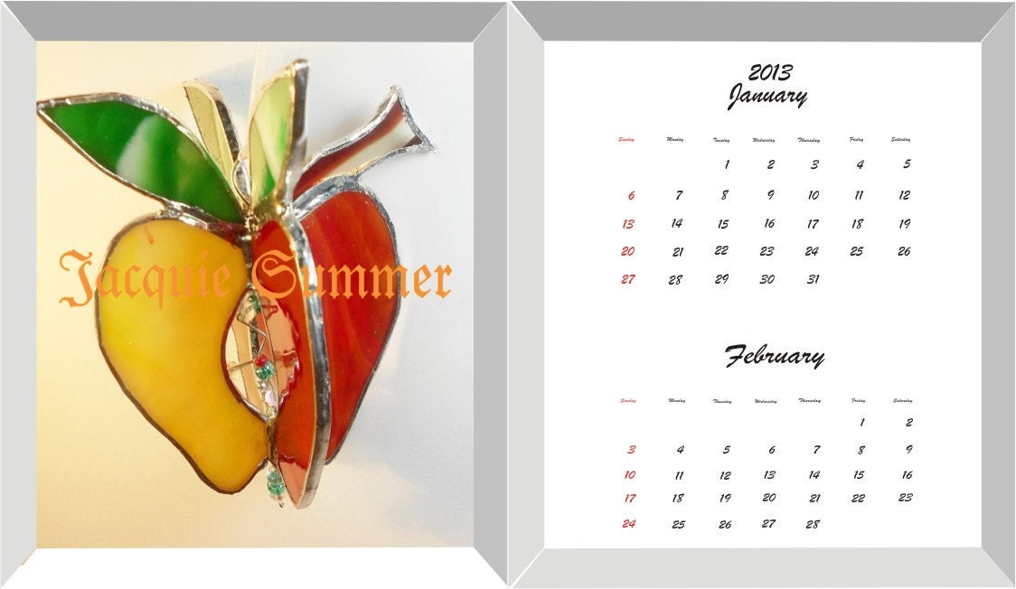 Calendar 2013 January February