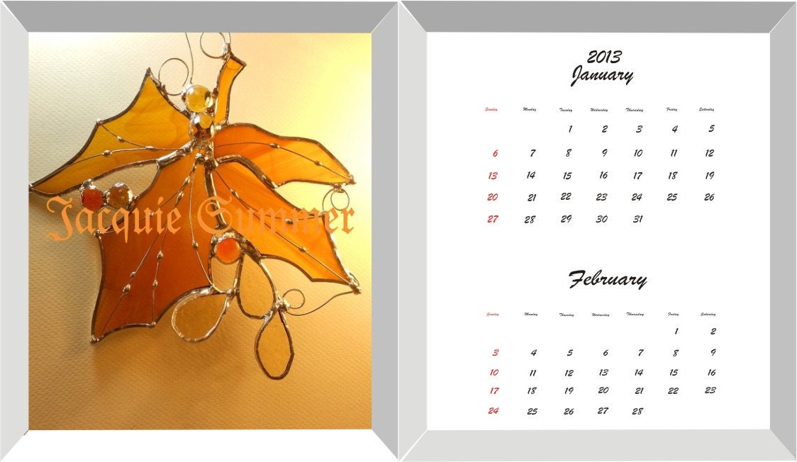 Calendar 2013 January February