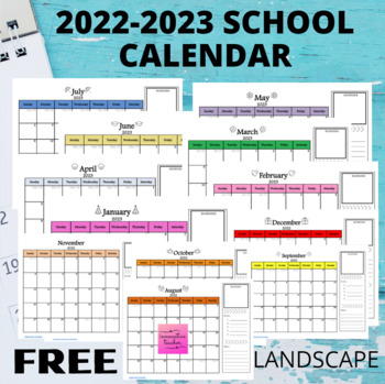 Calendar 2013 Printable Landscape