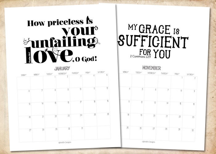 Calendar 2013 Printable Monthly