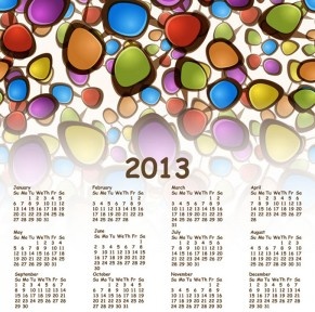 Calendar 2013 Template Free Download