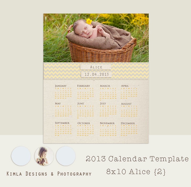 Calendar 2013 Template Psd