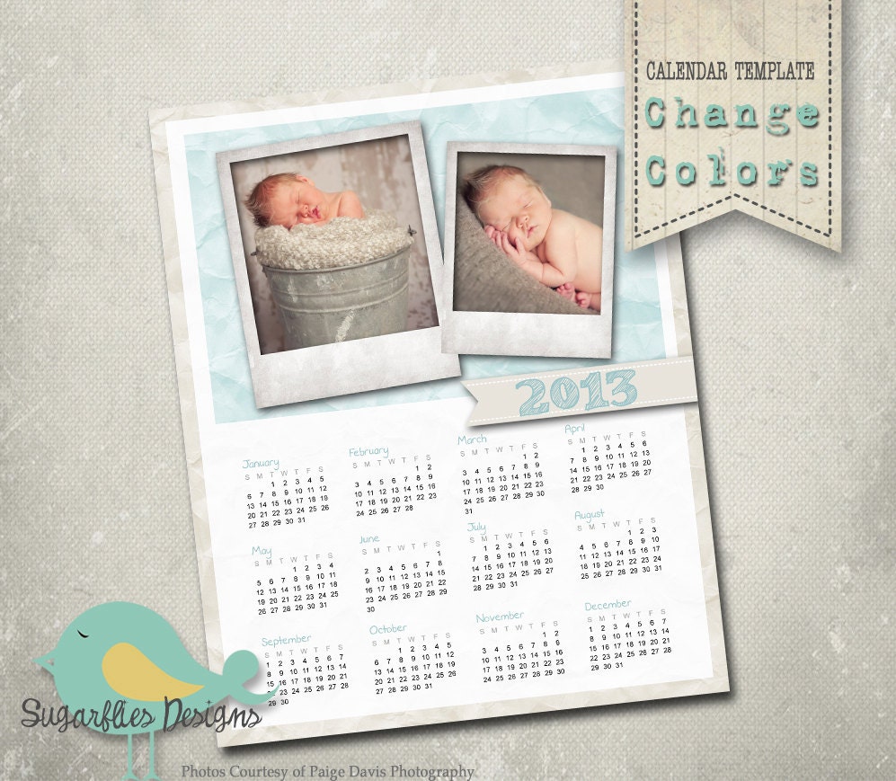 Calendar 2013 Template Psd