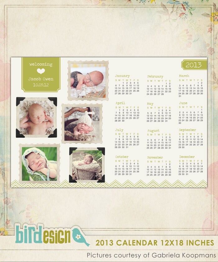 Calendar 2013 Template Psd