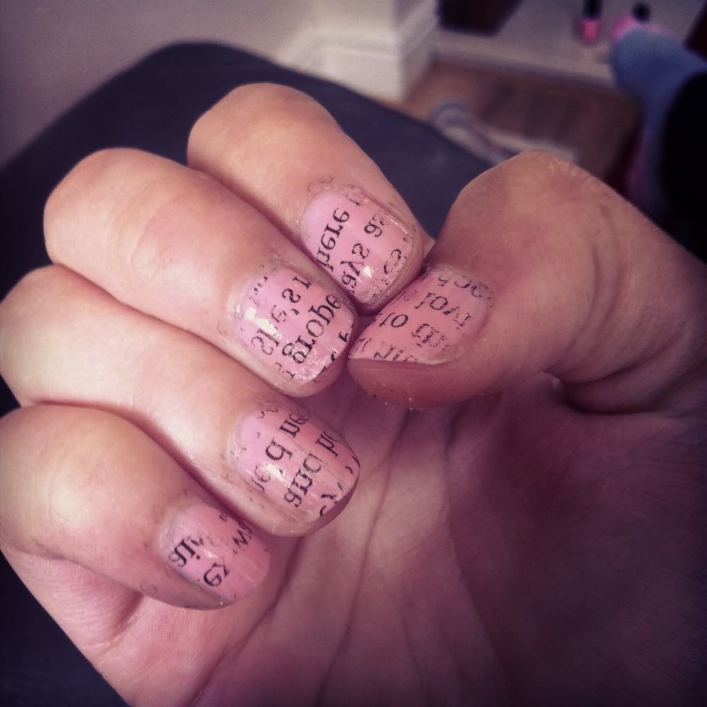 Can You Do Newspaper Nails With Nail Polish Remover