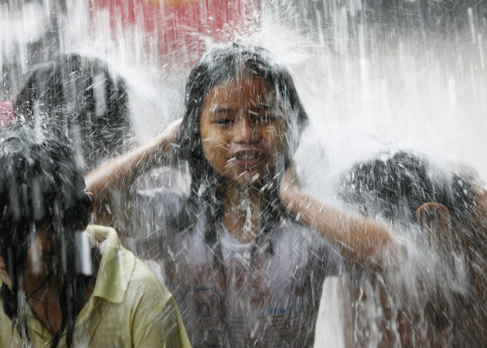 Children Playing In Rain Images