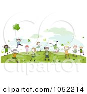 Children Playing Outside Clip Art