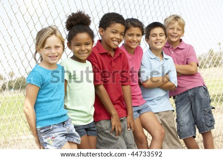 Children Playing Outside In The Park