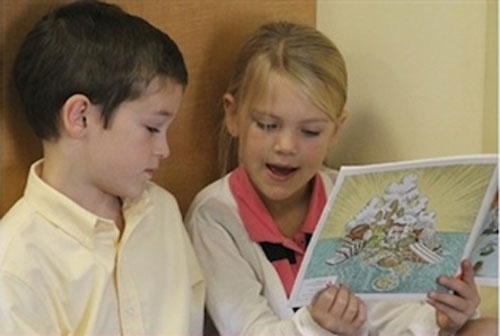 Children Reading In School