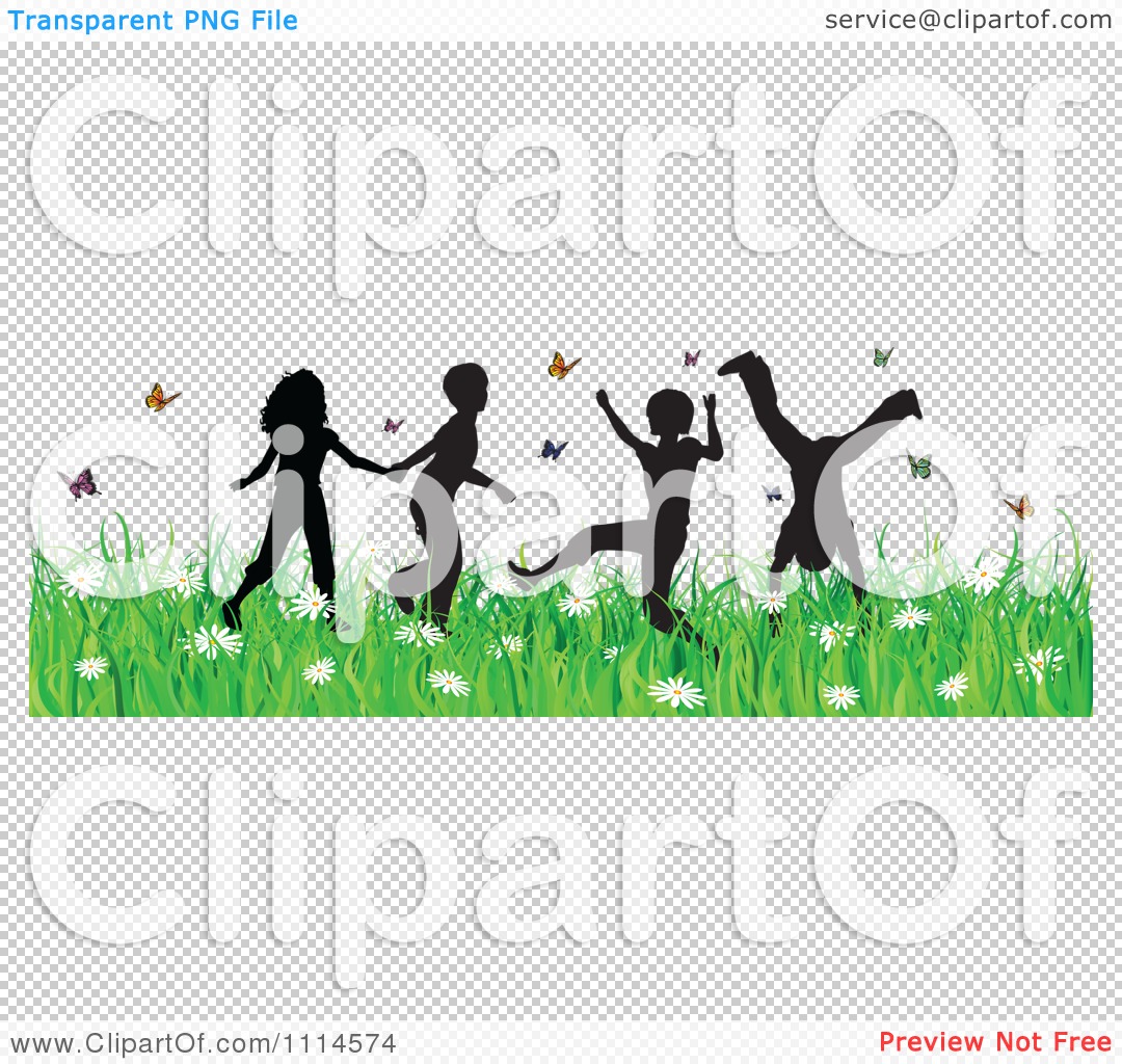 Clipart Children Playing Outside