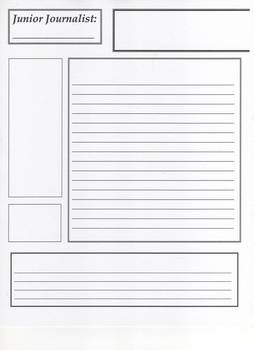 Free Blank Newspaper Template For Kids