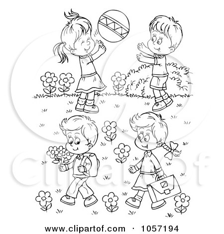 Free Clipart Children Playing Together