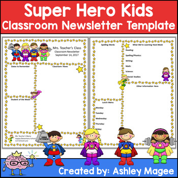 Free Newsletter Templates For Word For Teachers