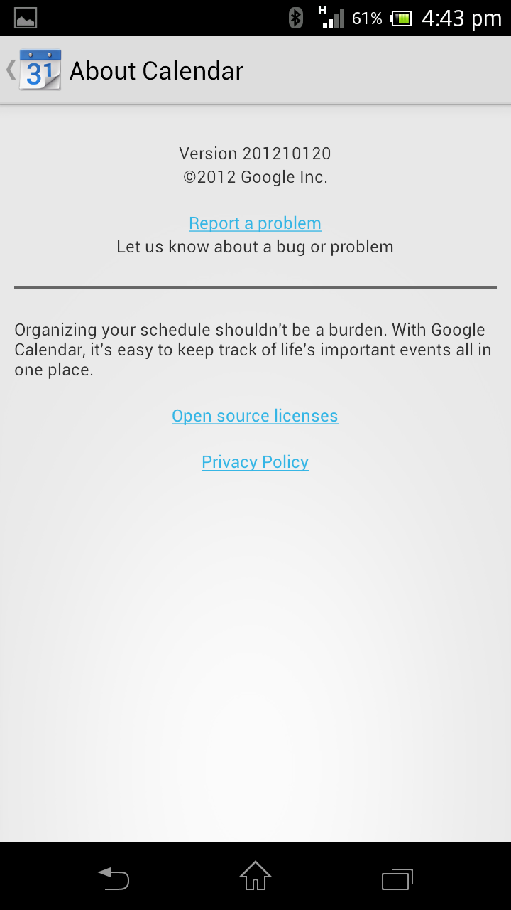 Google Calendar Android App Download