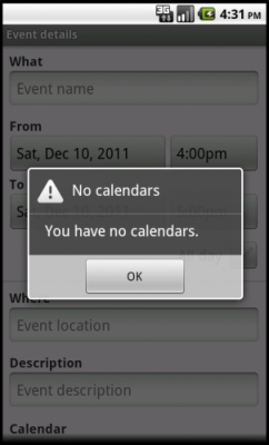 Google Calendar Android Sync Not Working