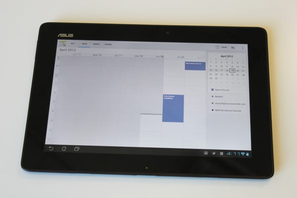 Google Calendar Android Tablet App