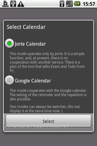 Google Calendar Android Widget