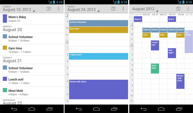 Google Calendar App Android