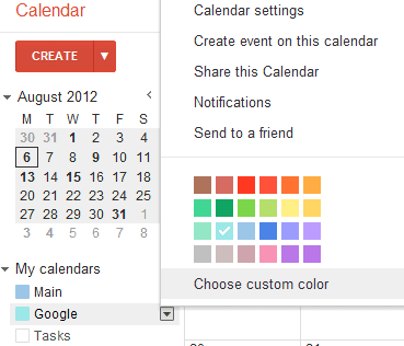 Google Calendar App Android Color