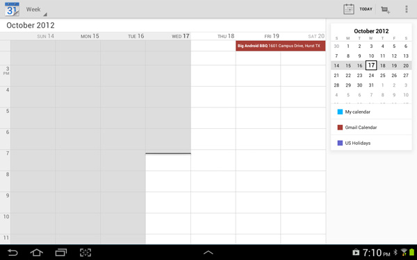 Google Calendar Application For Android