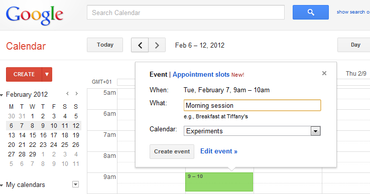 Google Calendar Appointment Slots Api