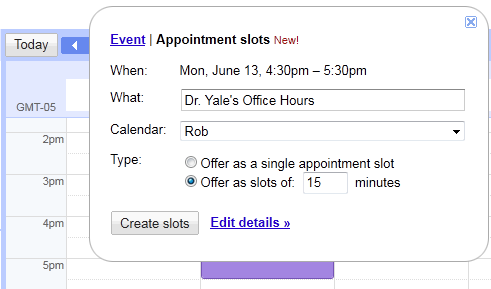 Google Calendar Appointment Slots Multiple