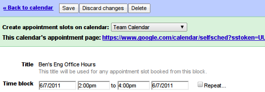 Google Calendar Appointment Slots Public