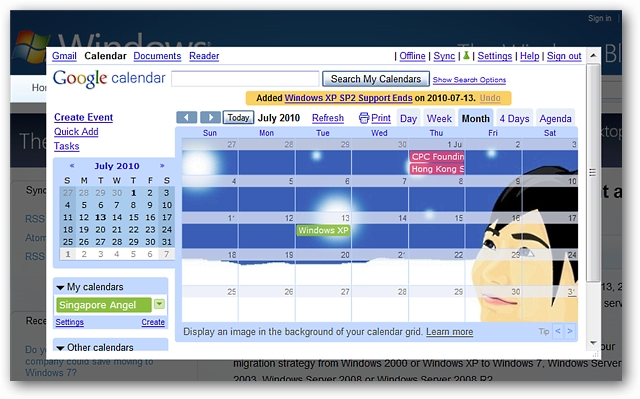 Google Calendar Background Image Size