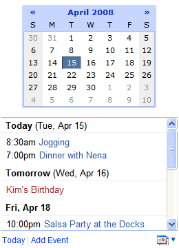 Google Calendar Desktop Widget Download