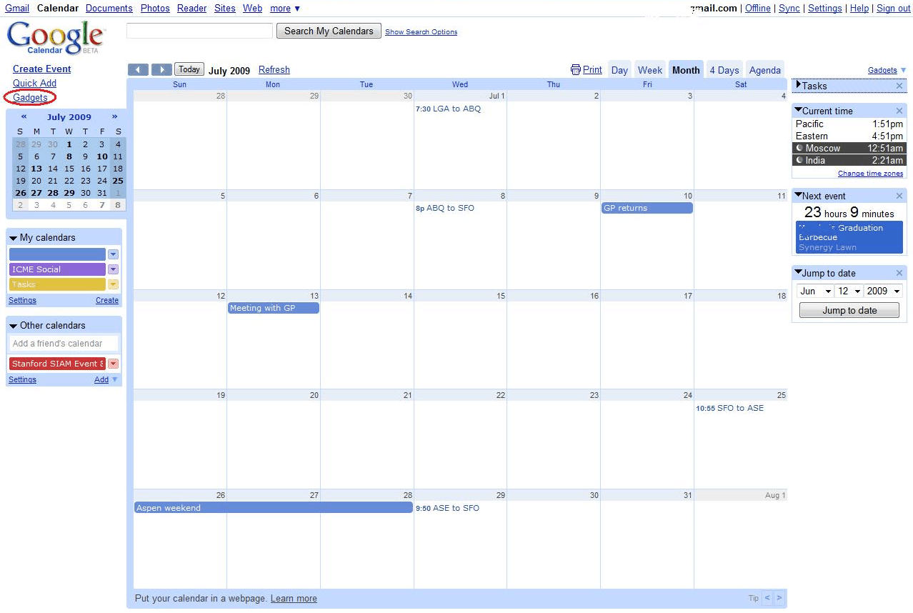 Google Calendar Images