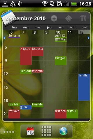 Google Calendar Widget Android