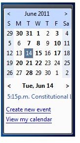 Google Calendar Widget For Windows 7