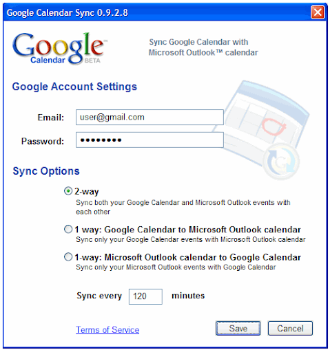 Google Calendar Widget Windows Xp