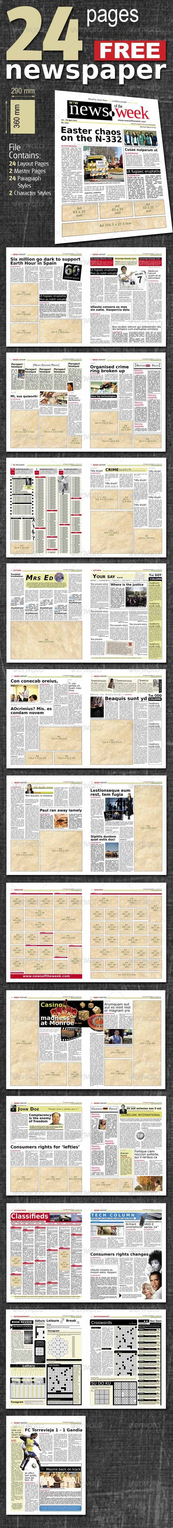 Hades Bold Magazine Newspaper Template Free Download