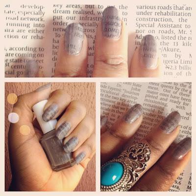 How To Do Newspaper Nails With Magazine