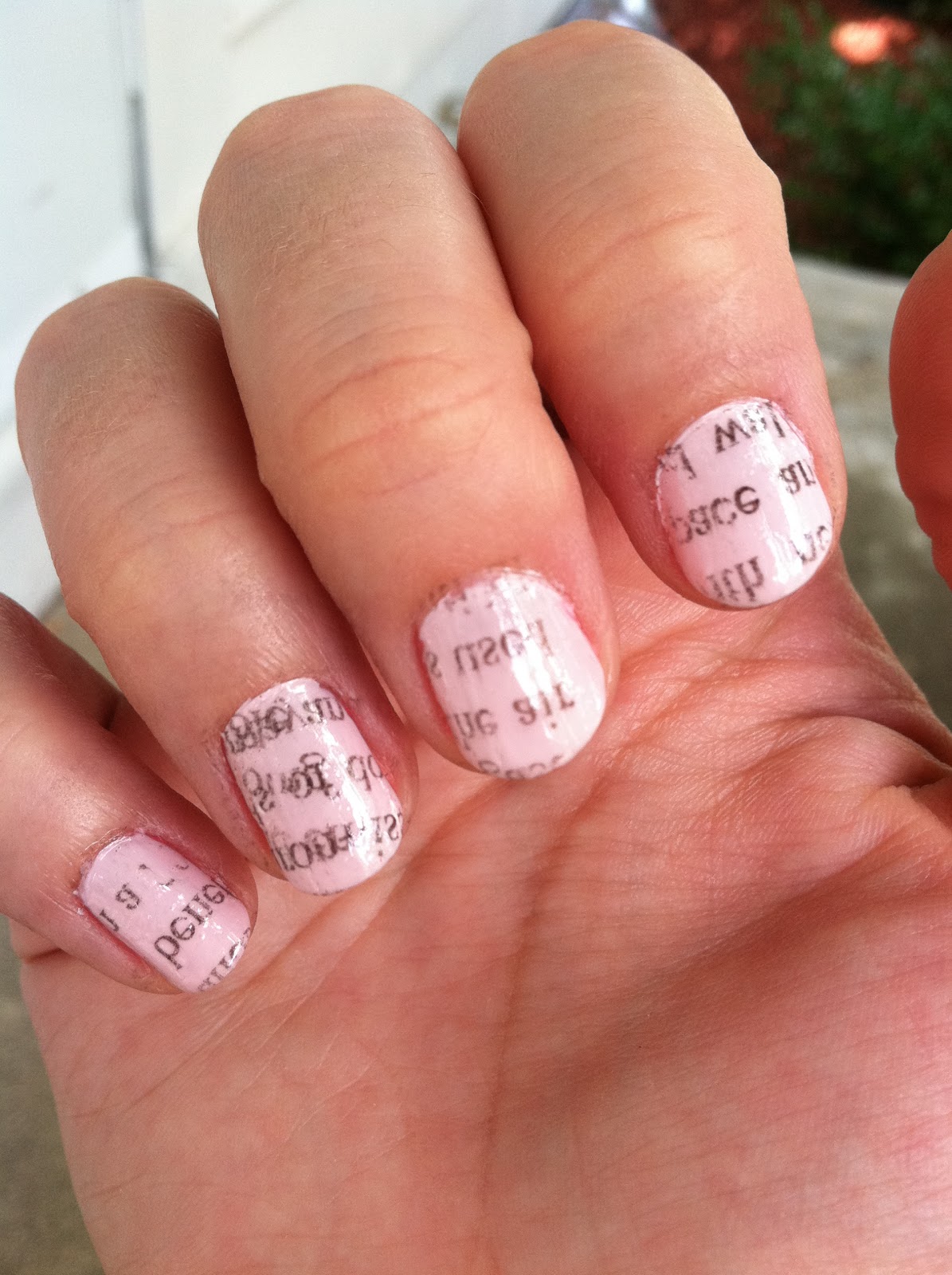 How To Do Newspaper Nails Without Newspaper