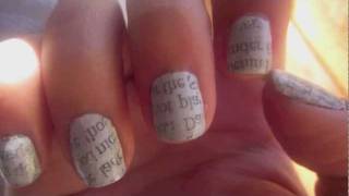 How To Make Newspaper Nails Darker