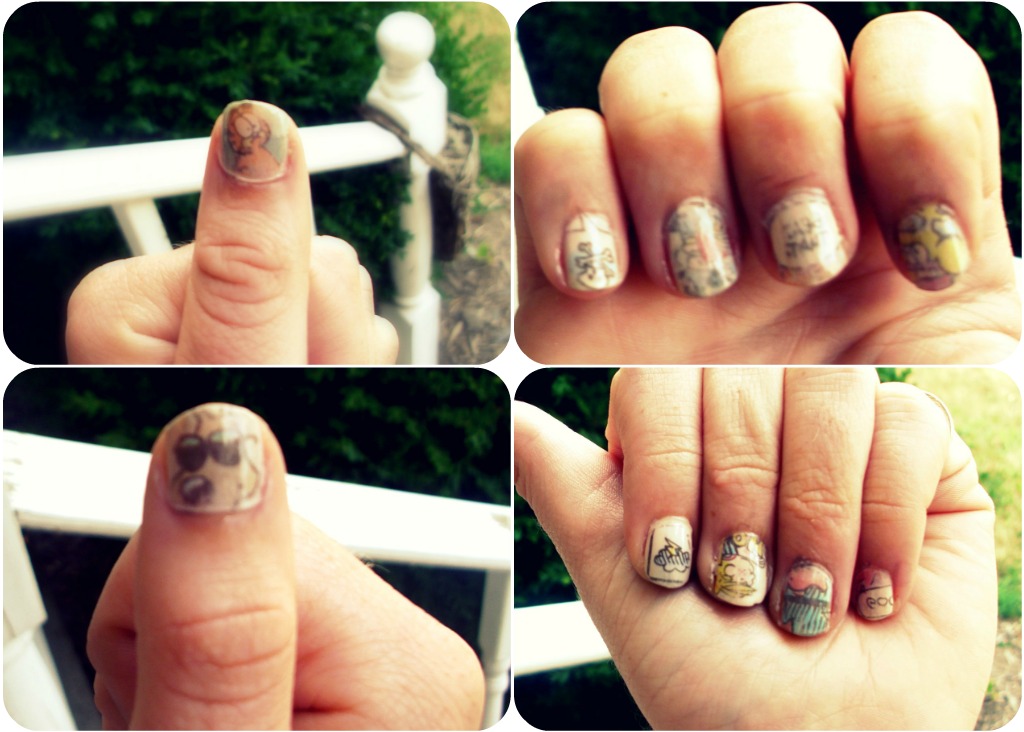 How To Make Newspaper Nails Without Alcohol