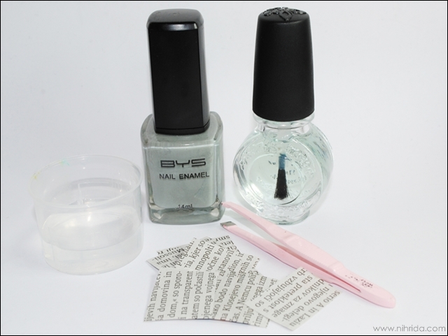 How To Make Newspaper Nails Without Alcohol