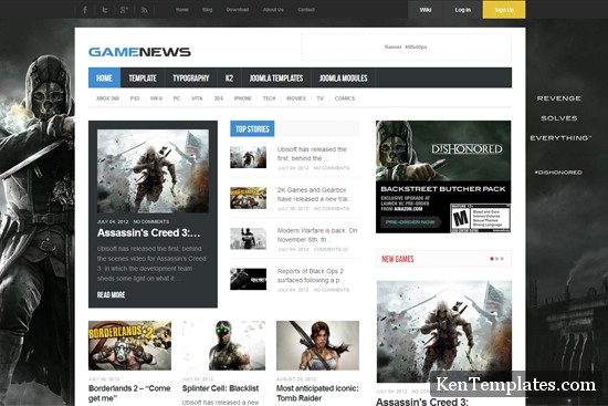 Joomla 2.5 Newspaper Templates Free